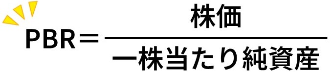 PBR=株価/1株当たり純資産